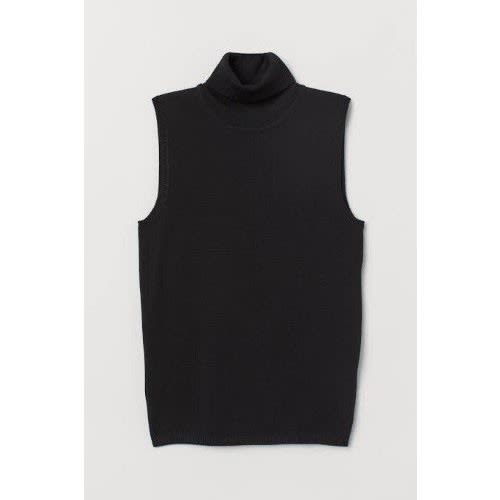 Sleeveless Turtleneck Top