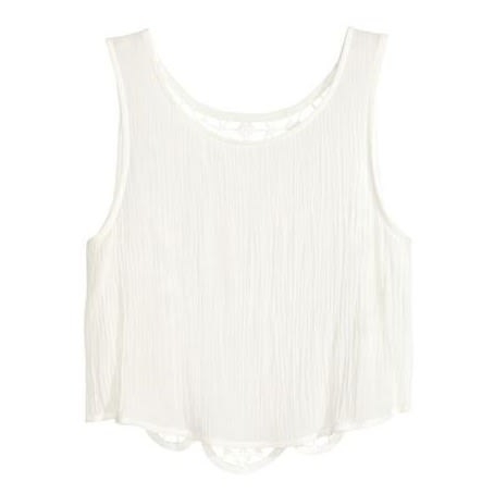 H&M Sleeveless Lace Crop Top