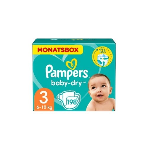 Baby Diaper  Size 3 -198 Count - 6-10kg