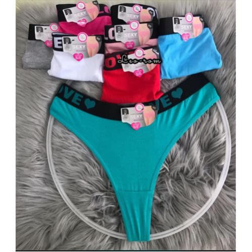 Ladies Cotton G-string Pants 6pcs