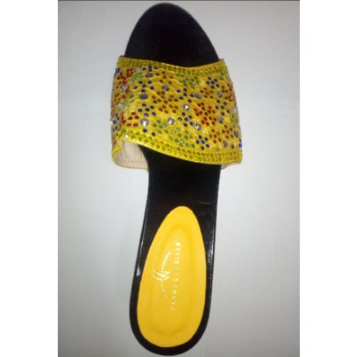 Grande Heeled Slippers - Yellow