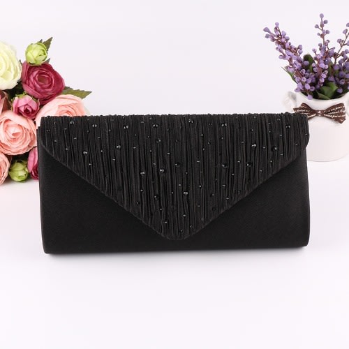 Ladies Party Clutch Purse - Black
