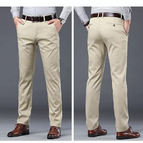 Pure Cotton Chinos Pant- Cream