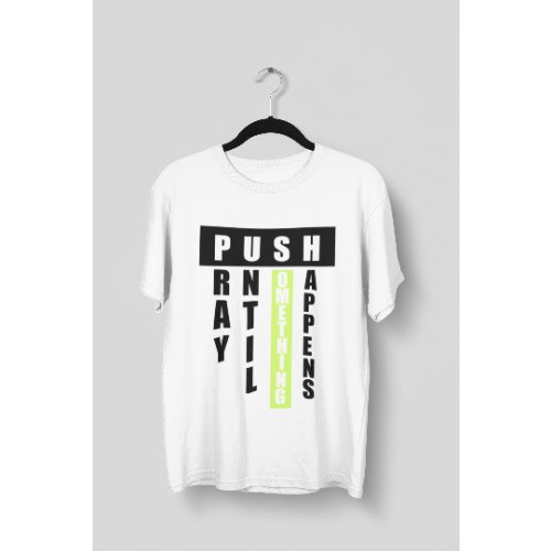 Push White Christian Tshirt