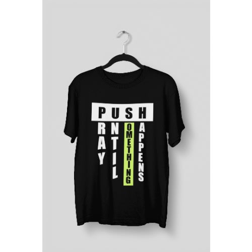 Push Black Christian Tshirt