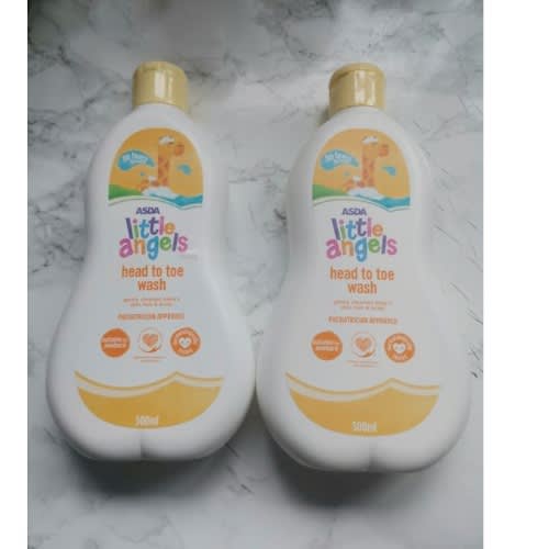 Little Angels Head To Toe Baby Wash Baby Soap 500ml X2
