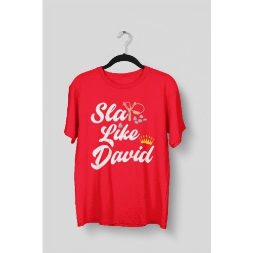 Slay Like David Red Christian Tshirt