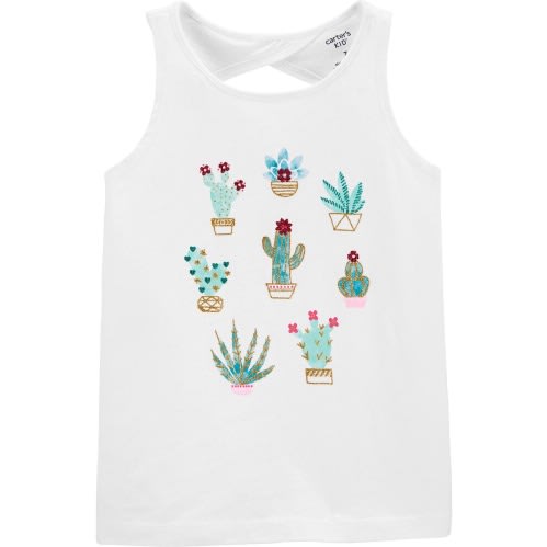 Cactus Racerback Tank Top - Size 4