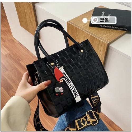 Premium Quality Unique Ladies Crossbody Hand Bag- Black