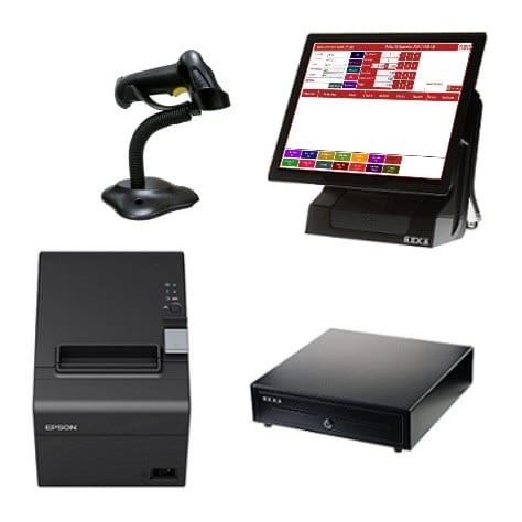 Pos All In One Touchscreen + Barcode Scanner + Thermal Printer+ Cash Drawer