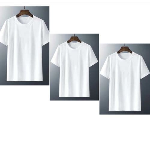 Fashion Front 3 Pieces Plain T-shirt For Adults