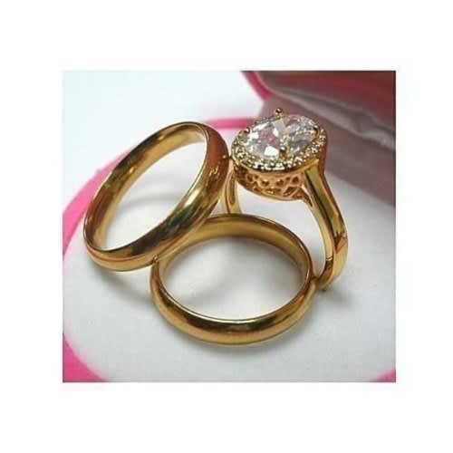 3 in 1  Wedding Ring Set