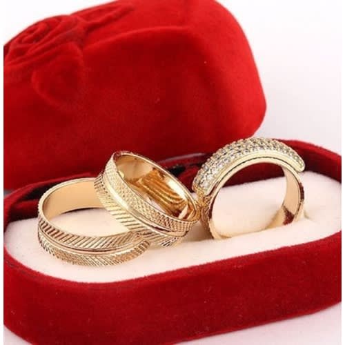 Wedding Ring Set - 3 Pieces