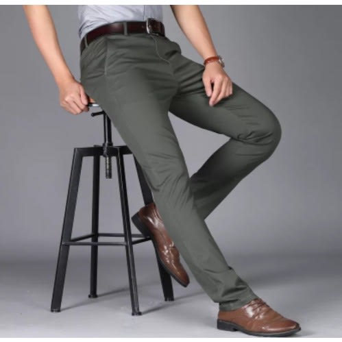 Pencil Chinos Pant - Army Green