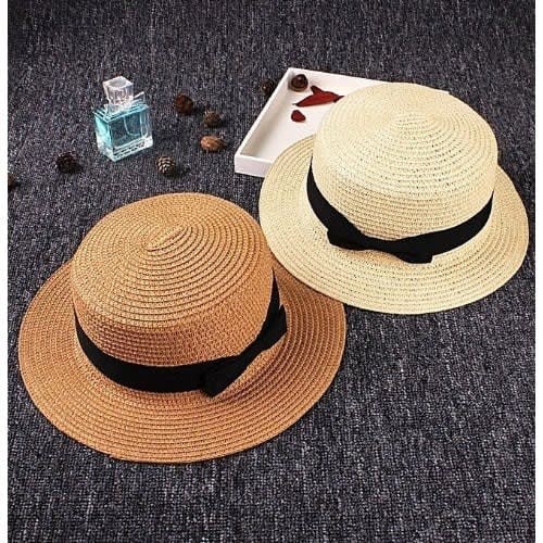 Fedora Straw Hat - 2 Pieces