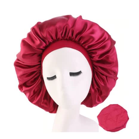 Jumbo Sleeping Hair Bonnet – Wine Red