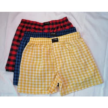 Boxers In Check -3 Pieces