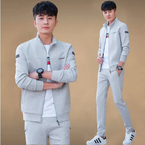 Sports Tracksuit - Long Sleeve - Set Of Three - Grey