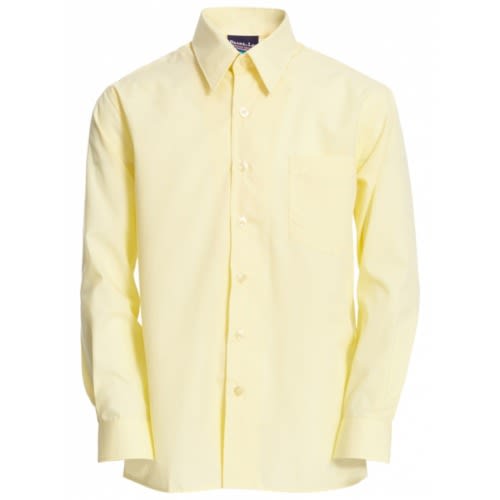 Men's Formal Dress Shirt - Light Yellow