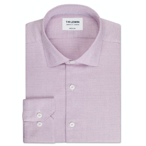 Textured Berry Single Cuff Shirt