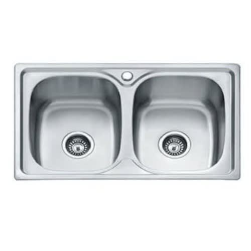 Stainless Steel Kitchen Sink - Double-Bowl