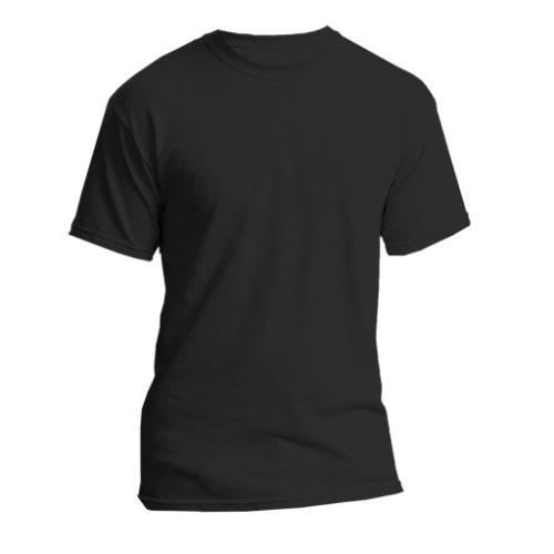 Unisex Round Neck T-shirt - Black