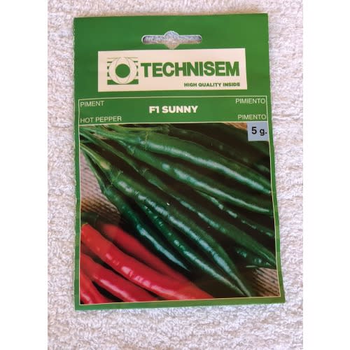 Hybrid Chilli Pepper Seed - Sunny F1 Pepper Seeds  - 5g