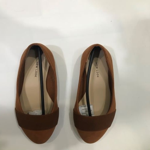 Ladies Brown Flat Shoes