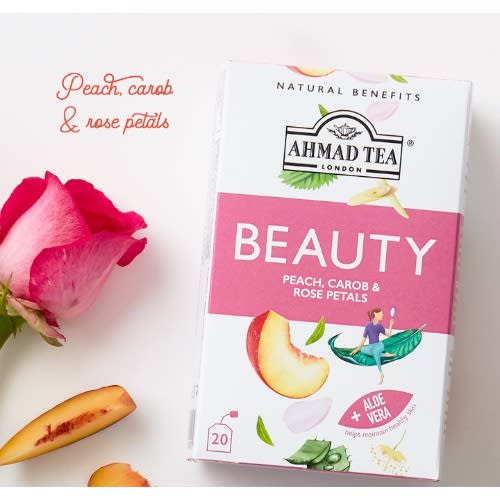 Natural Beauty Tea For Glowing And Healthy Skin, Hair And Nails - 20 Teabags