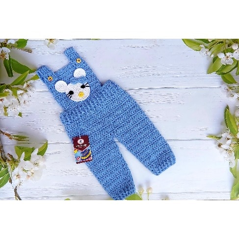 Jayden Baby Dungarees-  Blue