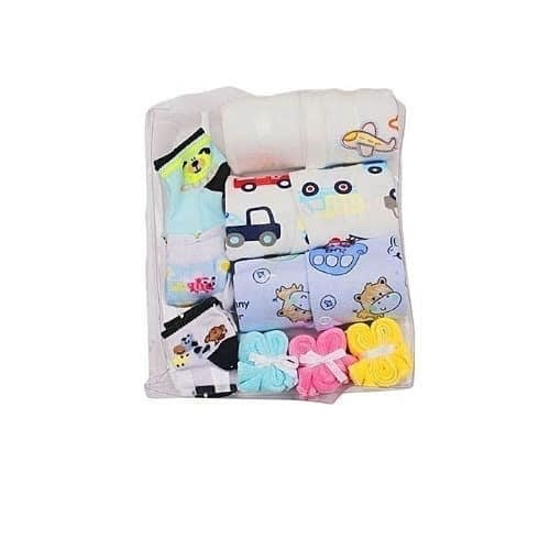 Boy's Body Suit With 4 Socks And 3 Face Towels