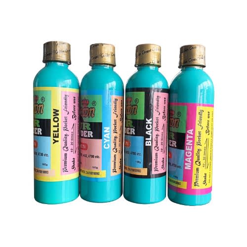 Laserjet Colour Toner - 100g - Yellow, Magenta, Cyan Black