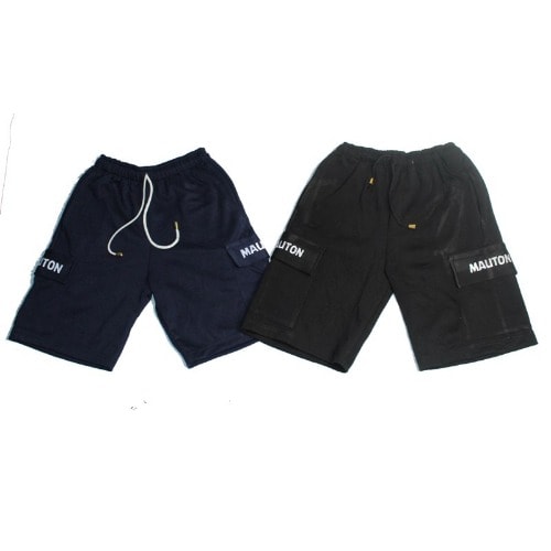 Men's 2-in-1 Combat Short - Navy Blue & Black