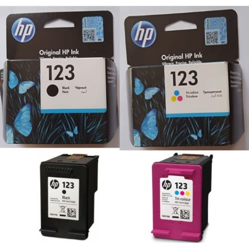 123 Ink Cartridges Complete Set - Black And Coloured 5g