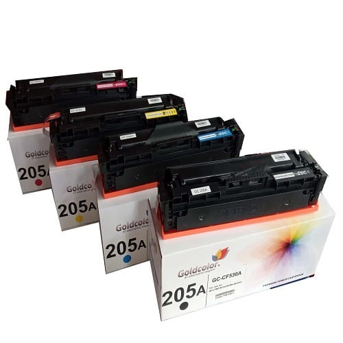 Replacement 205A Toner Cartridge Set  For HP  - Cf530a, Cf531a, Cf532a & Cf533a