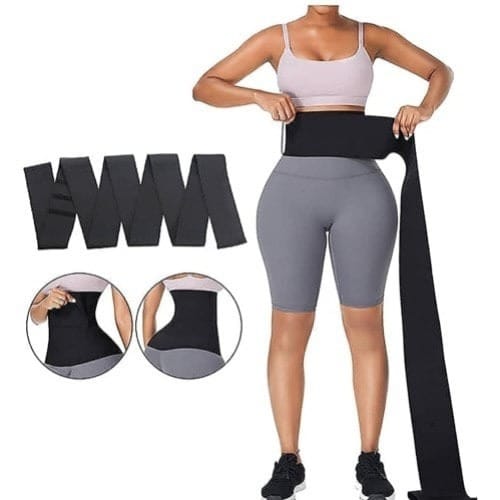 Tummy Wrap Belt - Black
