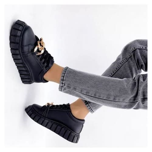 New Female Fashionable Sneakers - Black