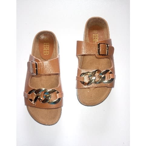 Ladies Slippers - Brown
