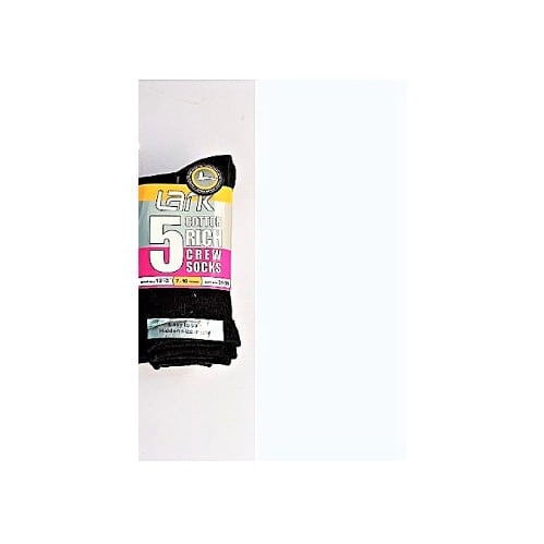 Lark Black Socks Superior Back To School Cotton Rich -5 In 1 Pack- Pack Colour May Vary- UNISEX