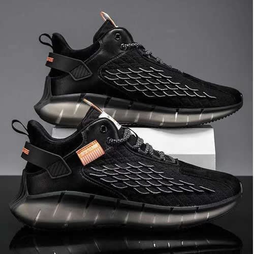 Men's High Top Sneakers - Black