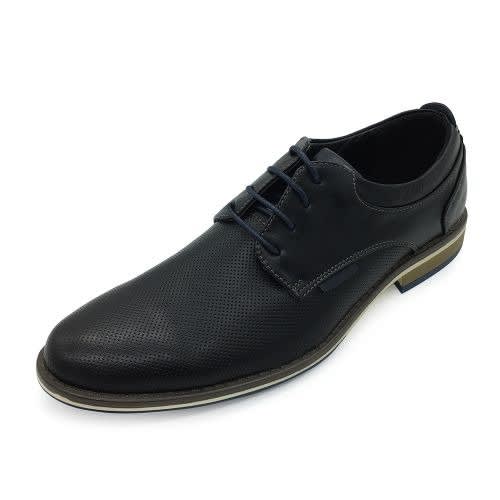 Casual Men's Pu Leather Shoes - Black