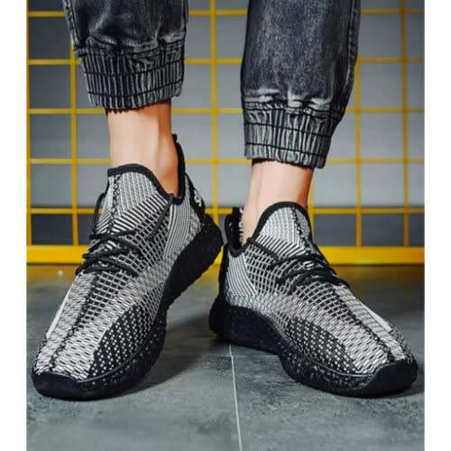 Men's Sport - Casual Sneakers - Black & Ash