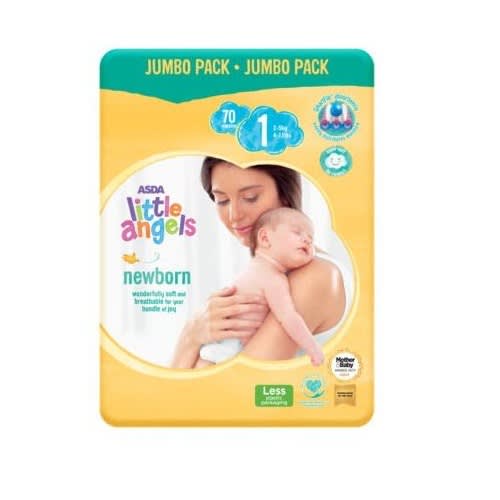Little Angels Diapers - Size 1 - 70 Count
