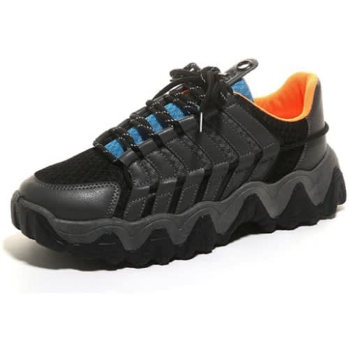 Men's Thick Wave Sole Sneakers - Black/grey
