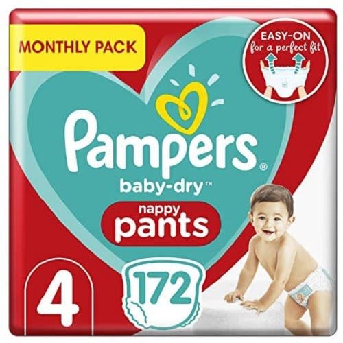 Baby Nappy Pants Size 4 - 9-15 Kg/20-33 Lb