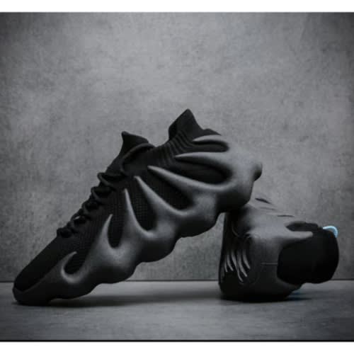 Rugged Sole Socks Sneakers - Black