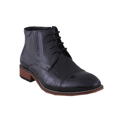 Men's Ankle Lace-Up Boot - Black - MSH-4394