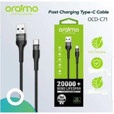 3 In 1 Duraline Data Cable With Type-C Lightning & Micro USB