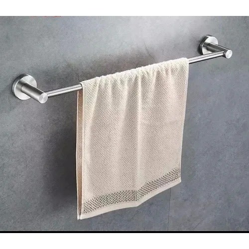 24'' Stainless Steel Single Rail Bathroom/Kitchen Towel Hanger - Silver