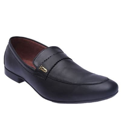 Men's Slip-on Leather Shoes - Black